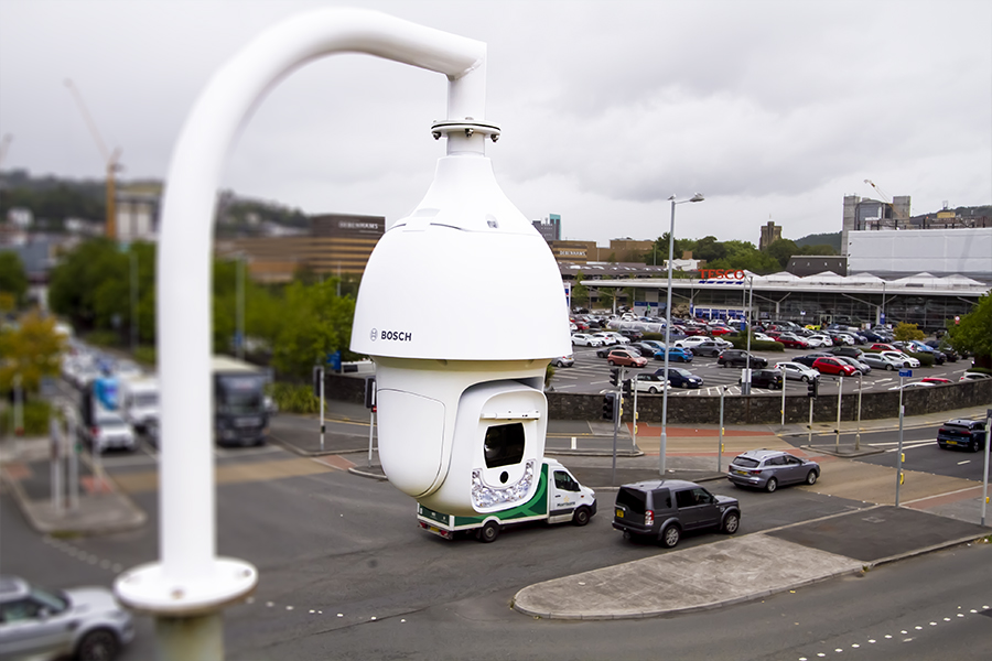 CCTV Bosch Camera Swansea City